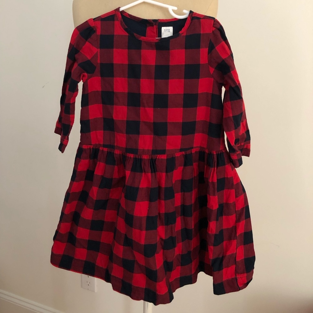 Gently used girls Plaid Gap dress